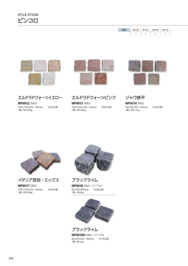 関ヶ原〈3枚組〉 関ケ原石材 建材カタログ 2024｜関ヶ原石材株式会社